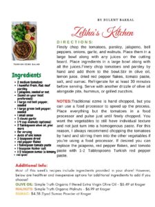 Read more about the article Zeliha’s Kitchen-Turkish Ezme Salad Recipe