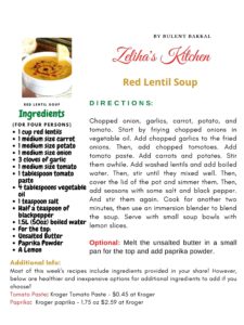Read more about the article Zeliha’s Kitchen-Red Lentil Soup Recipe