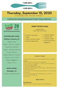 Read more about the article Fresh Stop Markets Food Recipes of 9/15-18/2020