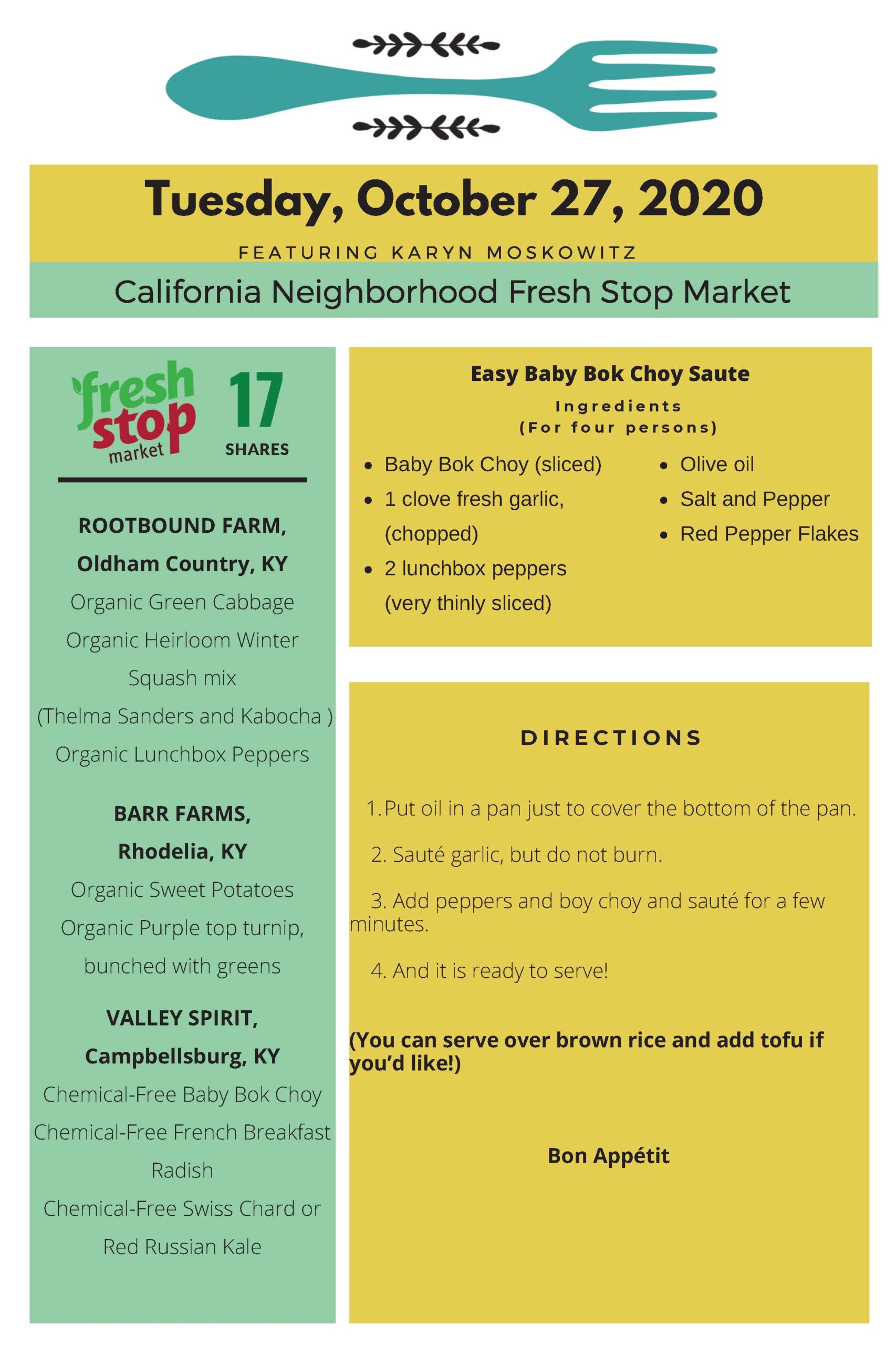 You are currently viewing Fresh Stop Markets Food Recipes of 10/27-10/30/2020
