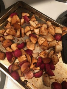 Read more about the article Hannah’s Miso Soy Roasted Radishes & Turnips